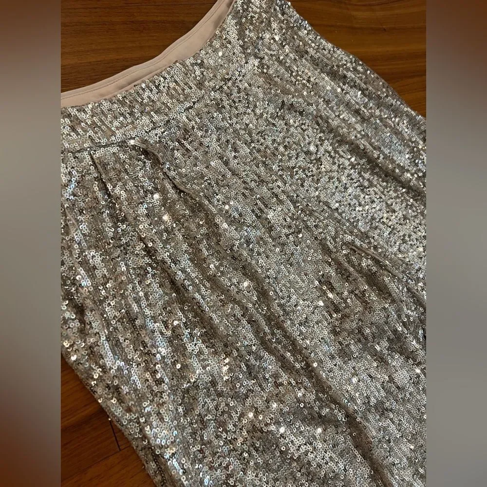 Express Sequin cropped Pants size S - Picture 4 of 10